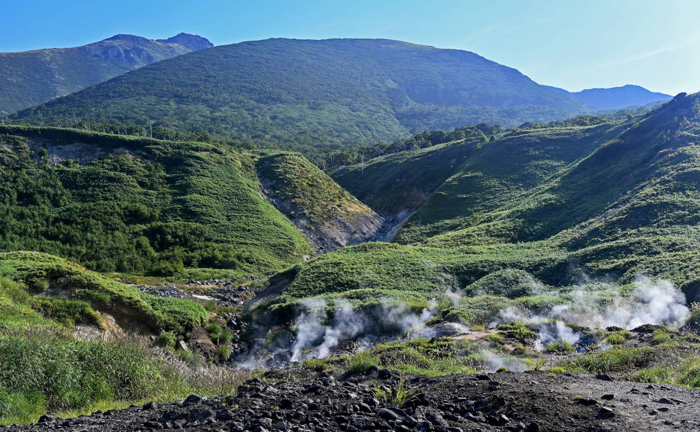 Вулкан Баранского, изображение ландшафта.
