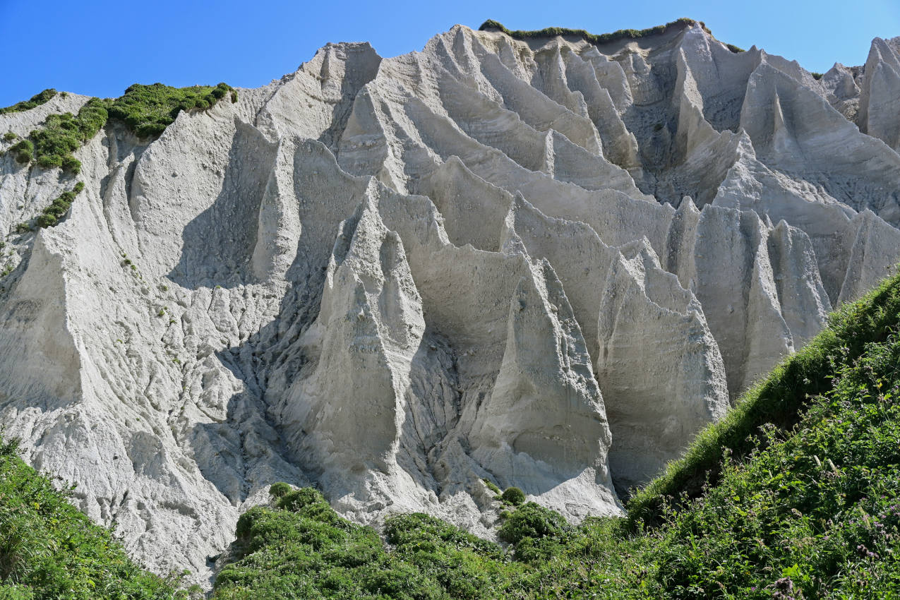 Белые скалы, изображение ландшафта.