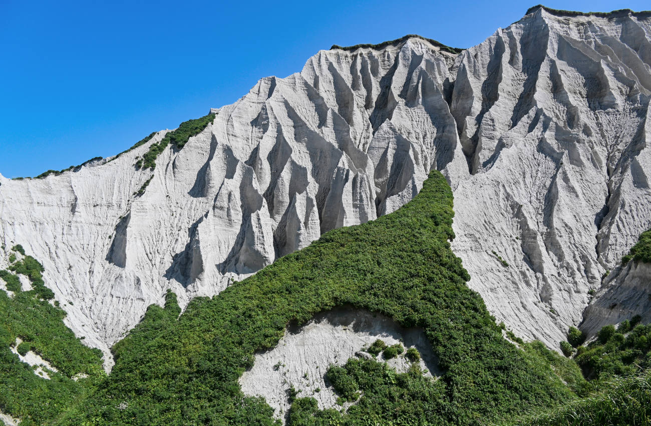 Белые скалы, изображение ландшафта.