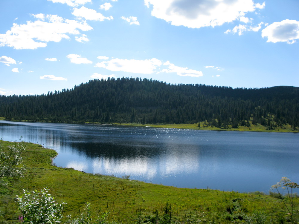 Ойское озеро, изображение ландшафта.