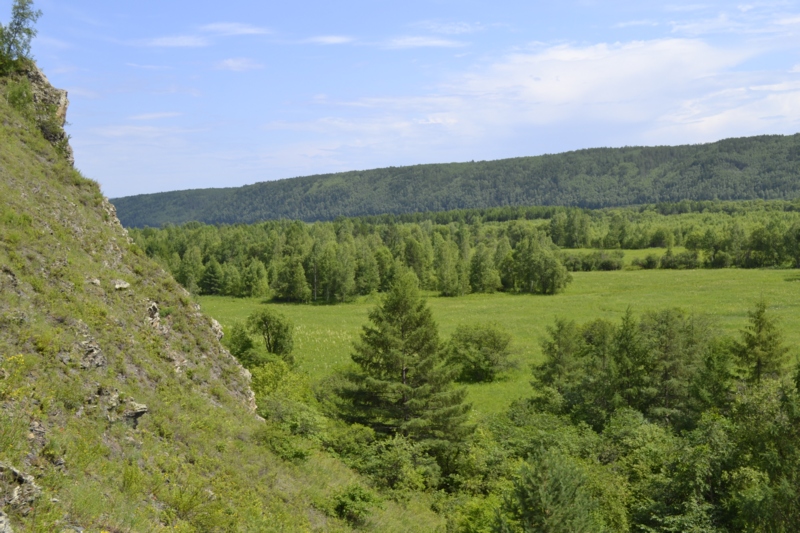 Усть-Стрелка и село Покровка, изображение ландшафта.