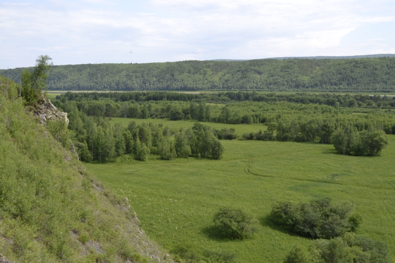 Усть-Стрелка и село Покровка, изображение ландшафта.