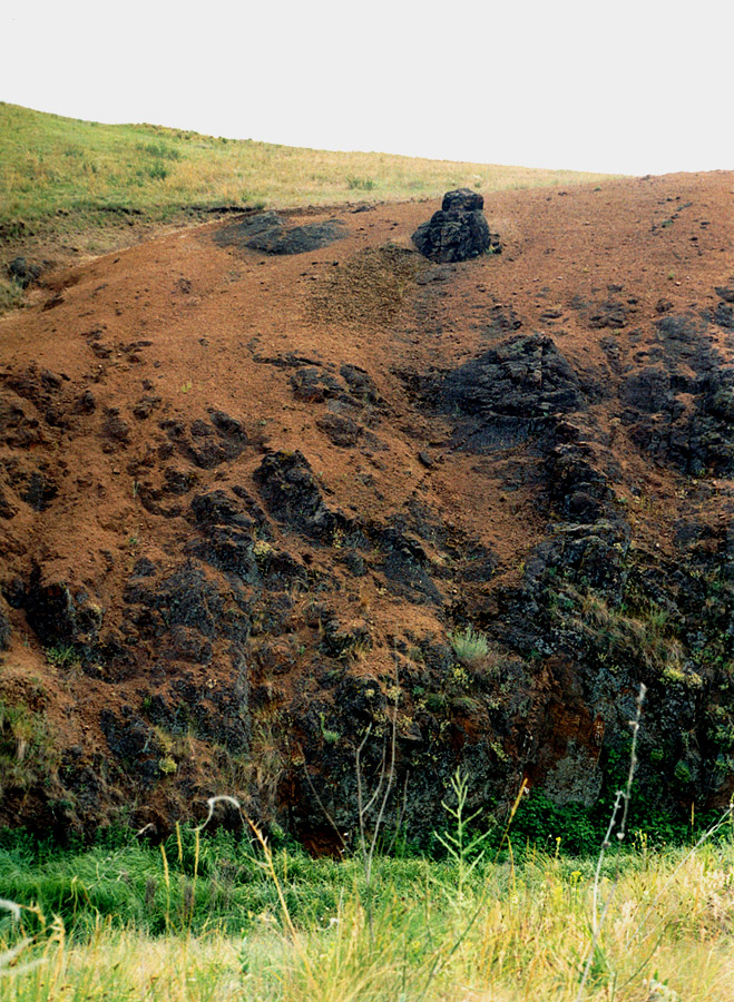 Правый берег Кальмиуса напротив Красного Октября, image of landscape/habitat.