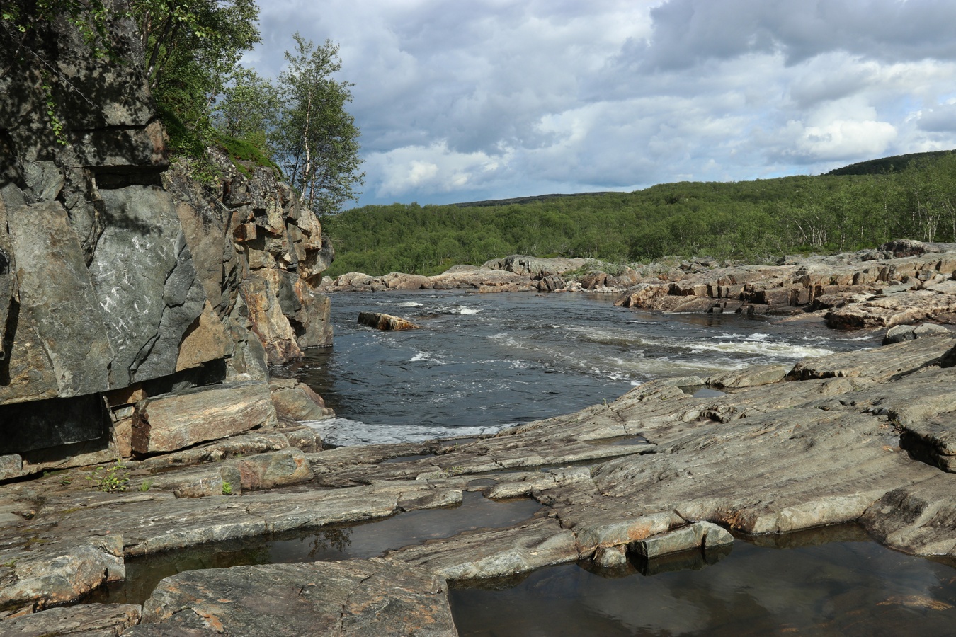 Мельничные водопады, image of landscape/habitat.