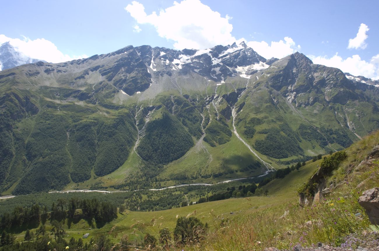 Северный склон горы Чегет, image of landscape/habitat.