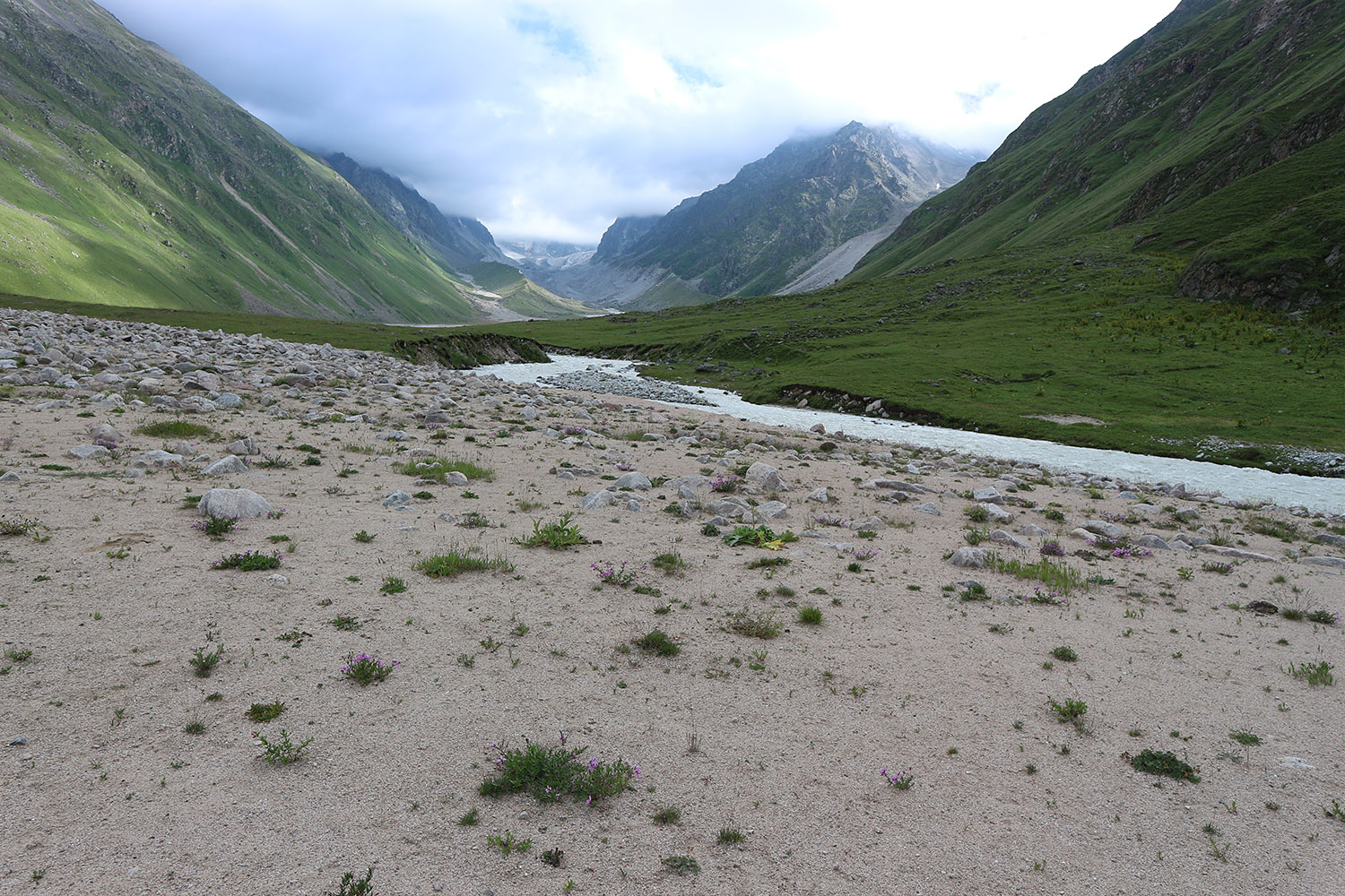 Псыгансу в верхнем течении, image of landscape/habitat.