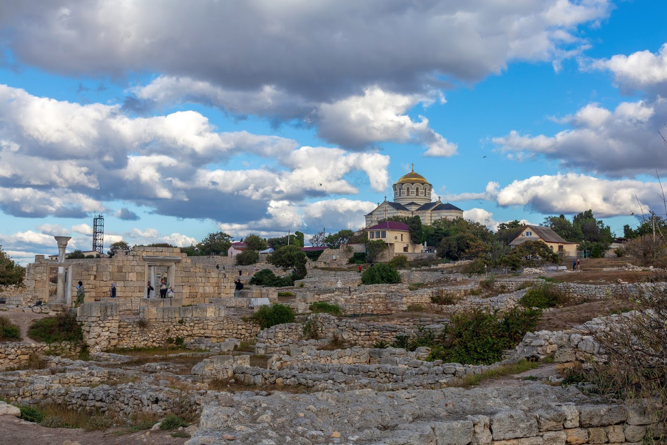 Херсонес Таврический, изображение ландшафта.