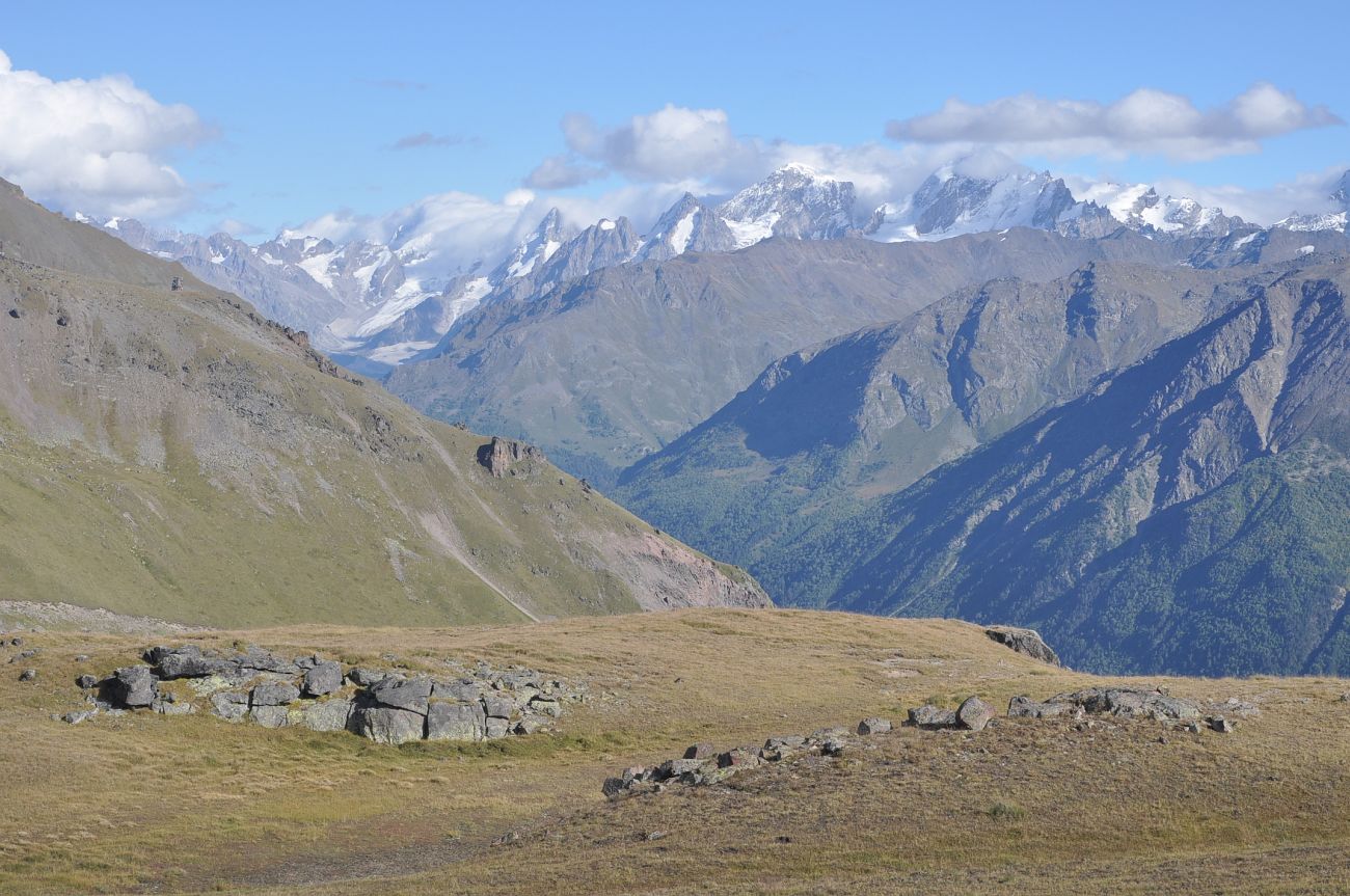 Отрог между р М. Азау и Гарабаши, image of landscape/habitat.