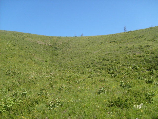 Река Курулга и гора Ундур, image of landscape/habitat.