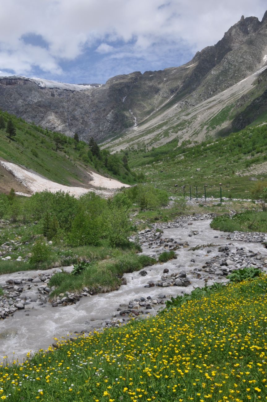 Долина реки Терскол, image of landscape/habitat.