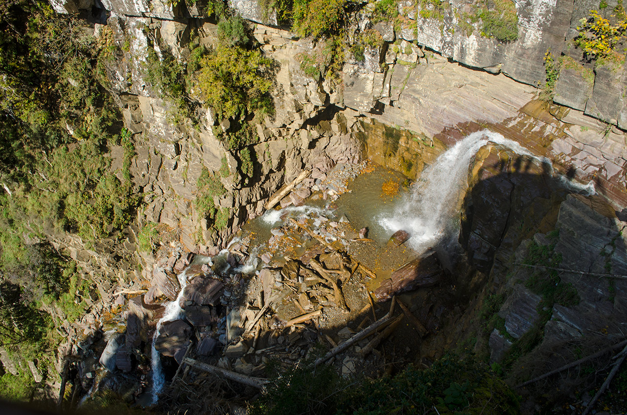 Парк водопадов Менделиха, изображение ландшафта.