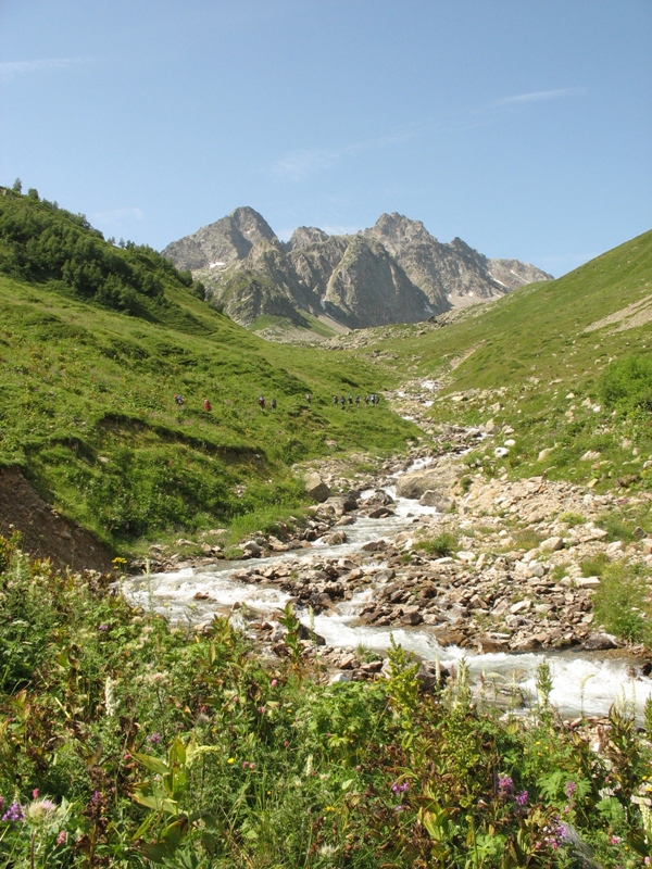 Ущелье реки Азгек, image of landscape/habitat.