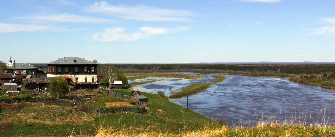 Низовья реки Колва, image of landscape/habitat.