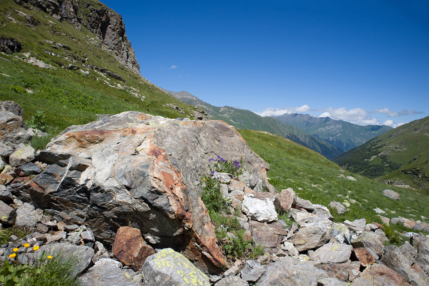 Верхняя стоянка Имеретин. тропы, image of landscape/habitat.