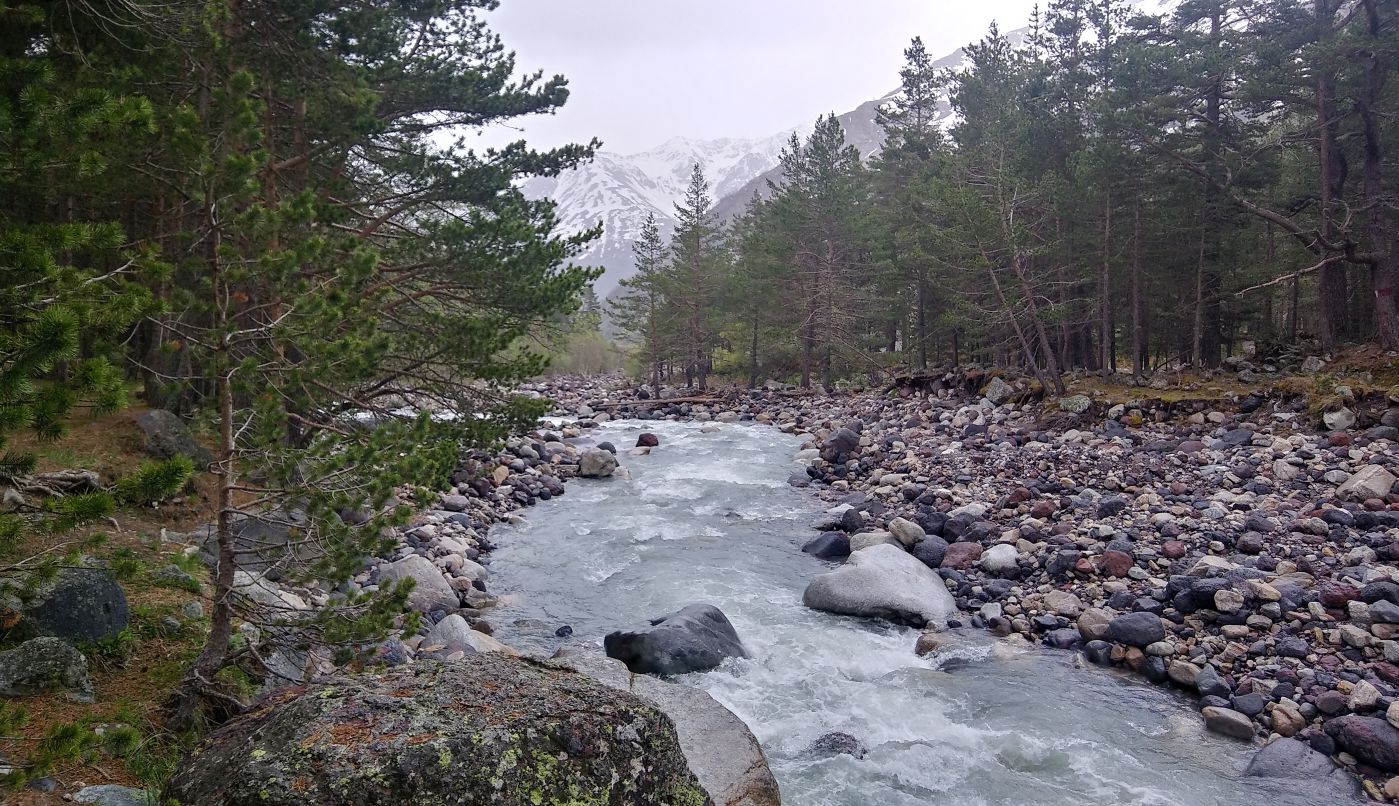 Долина реки Азау, image of landscape/habitat.