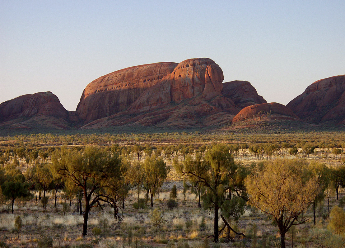 Uluru - Kata Tjuta, изображение ландшафта.