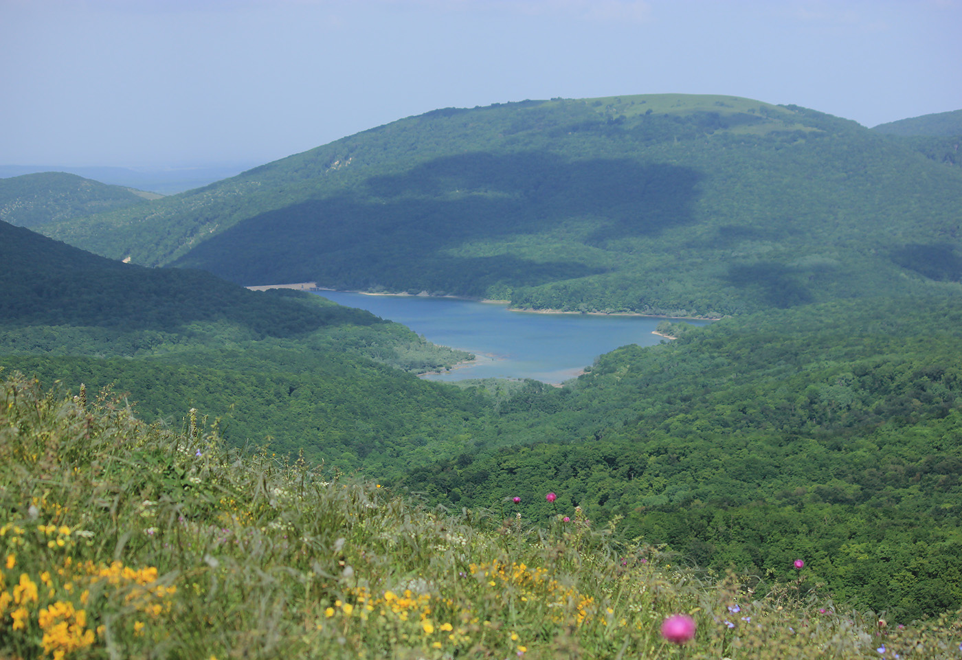 Неберджаевское водохранилище, изображение ландшафта.