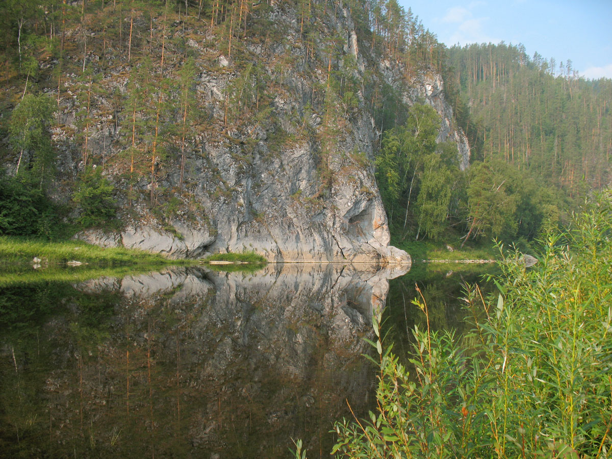 Река Белая, изображение ландшафта.