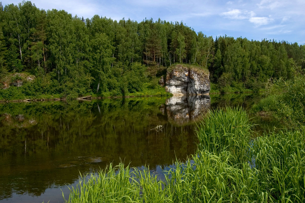 Окрестности Староуткинска, изображение ландшафта.