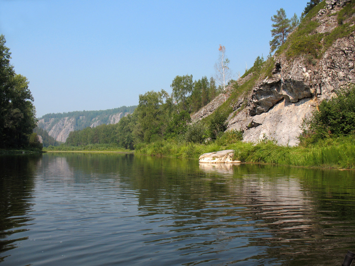 Река Белая, изображение ландшафта.