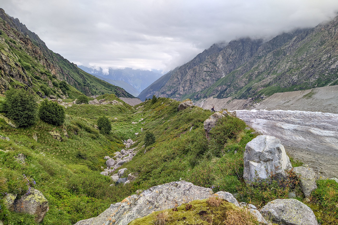 Долина реки Караугомдон, изображение ландшафта.