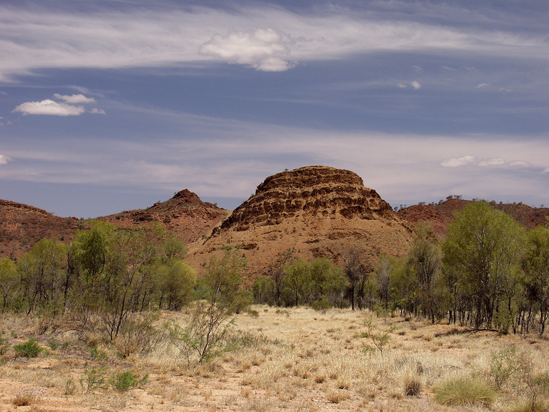 Alice Springs и окрестности, изображение ландшафта.